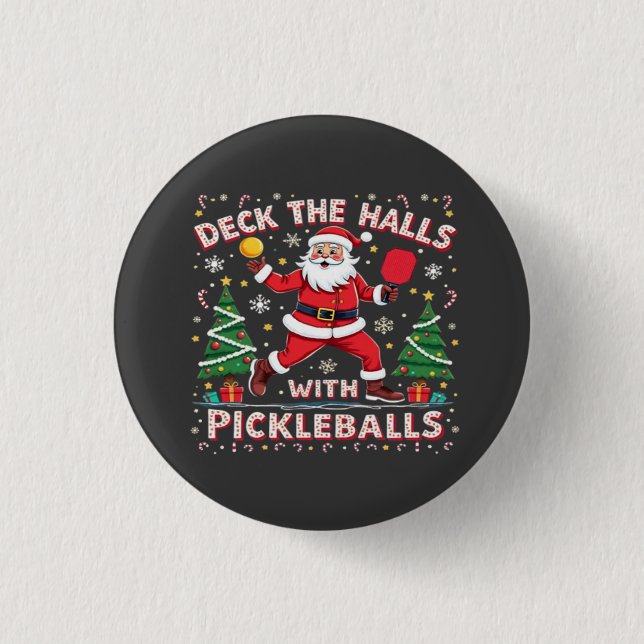 Dekorera Hallarna Med Pickleballs  Knapp (Framsida)