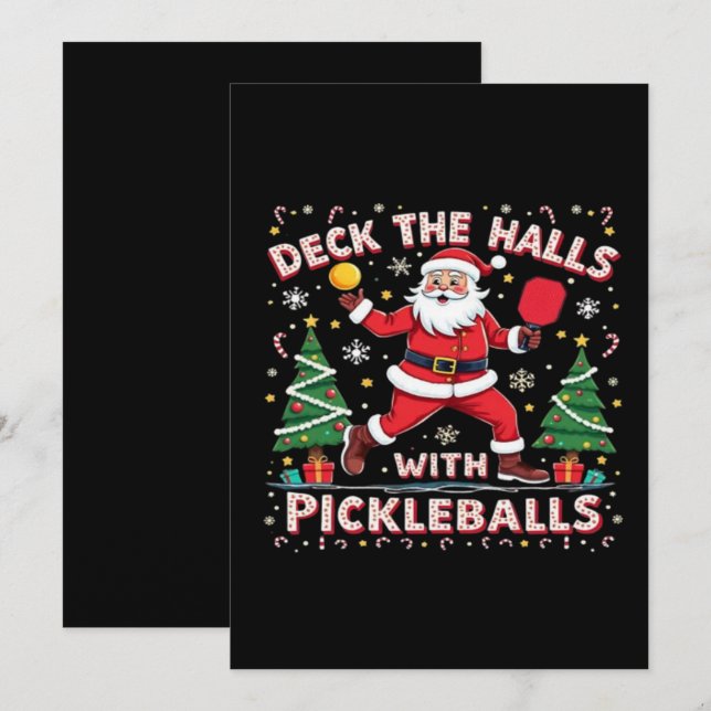 Dekorera Hallarna Med Pickleballs  Spara Datumet (Fram/baksida)