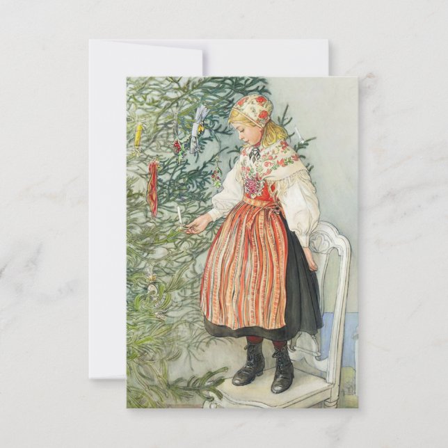 Dekorera Julgran - Carl Larsson Kort (Framsida)