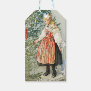 Dekorera Julgran - Carl Larsson Presentetikett