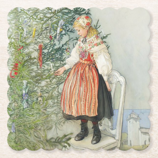 Dekorera Julgran - Carl Larsson Underlägg Papper (Framsida)