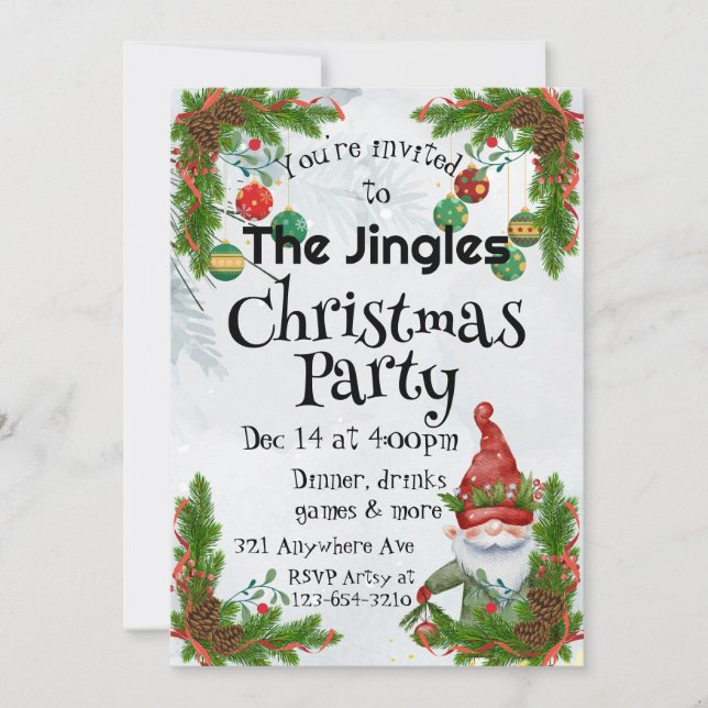 Dekorera med  inbjudningar (Framsida)