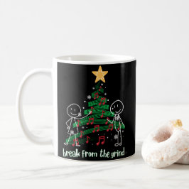 Dekorera Xmas Träd Kaffe Mugg