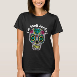 Dekorerad Abstrakt Dödskalle T Shirt