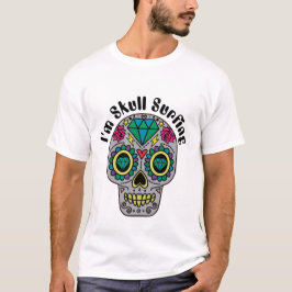 Dekorerad Abstrakt Dödskalle T-Shirt