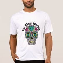 Dekorerad Abstrakt Dödskalle T-Shirt