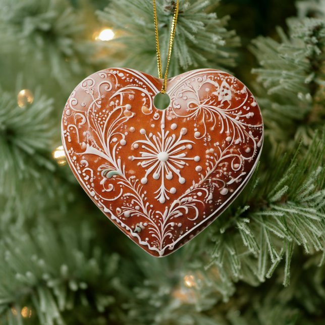 Dekorerad Helgdag för julkaka Julgransprydnad Keramik (Träd)