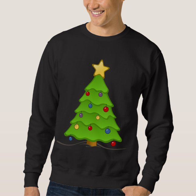 Dekorerad Helgdag uggla julsparare Sweatshirt (Framsida)
