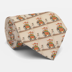 Dekorerad indisk elefant med en Canopied Howdah Slips