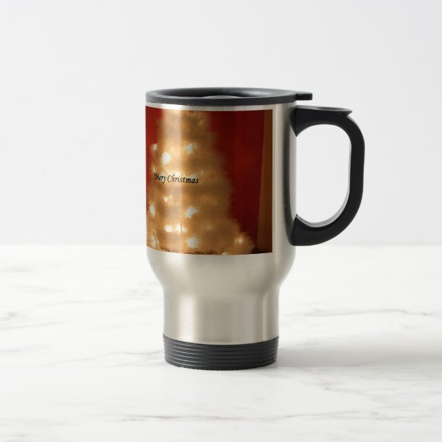 Dekorerad insamling av vit Julgran Resemugg (Höger)