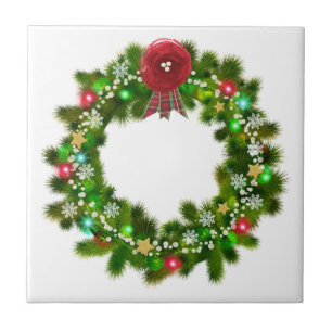 Dekorerad jul Festive WAN Kakelplatta