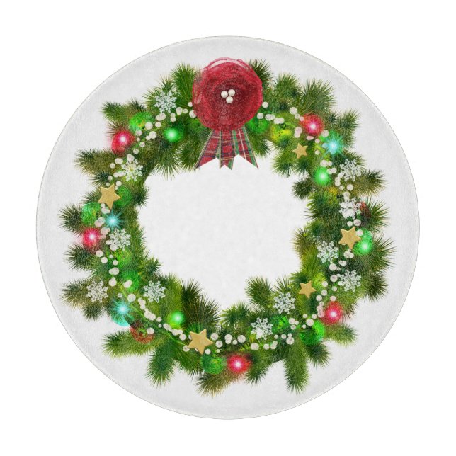 Dekorerad julfirande krans (Framsidan)