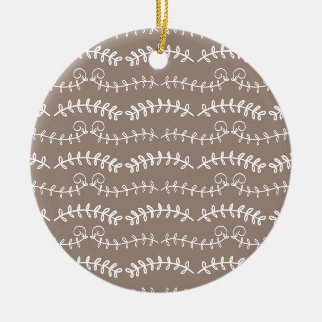 dekorerad julgransprydnad keramik (Framsidan)