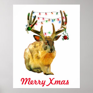 Dekorerad julljacka God jul Poster