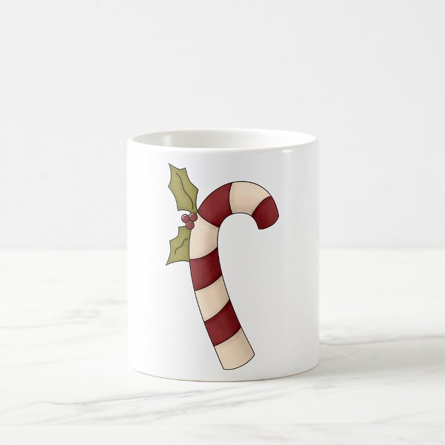 Dekorerad julsötad Candy cane Kaffemugg (Skapare uppladdad)