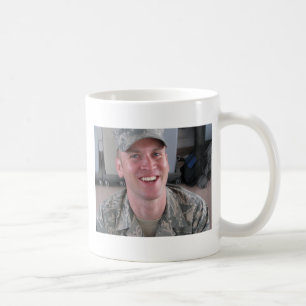 Dekorerad krighjältemugg kaffemugg