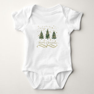 Dekorerad modern god jul gräs träd t shirt