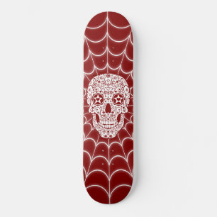 Dekorerad skull mini skateboard bräda 18,5 cm