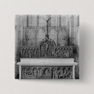 Dekorerade altare och två altarpieces knapp
