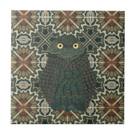 Dekorerade nedgrävande jordtoner av Uggla Golden B Kakelplatta