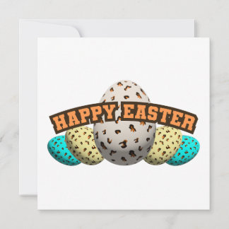 dekorerat påskägg leopard-mönster