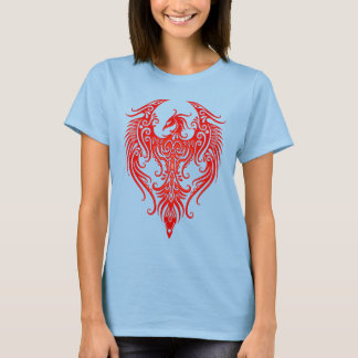 Dekorerat Red Tribal Phoenix Tee Shirt