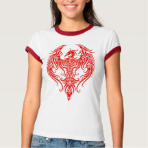 Dekorerat Red Tribal Phoenix