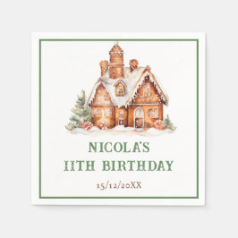 Dekorering av Födelsedagsfest för bröd Pappersservett