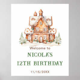 Dekorering av Födelsedagsfest för bröd Poster