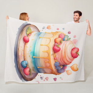 Dekorering av vattenfärgsfärg fleecefilt