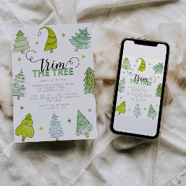 Dekorering av vimisk Julgran Inbjudningar