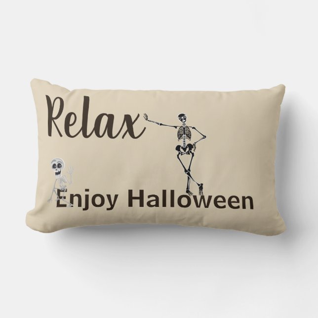 Dekorfärg Dekorativ kudde-Halloween Lumbarkudde (Framsida)