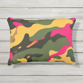 Dekorfyllning för Camo-Abstrakt Utomhuskudde