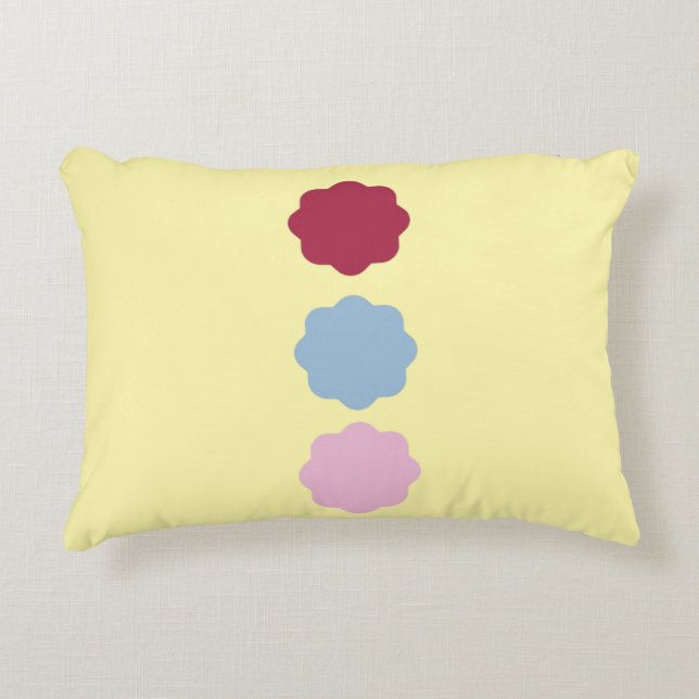 Dekorfyllning för cirkellinje prydnadskudde (Framsidan)