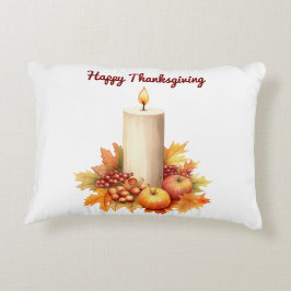 Dekorfyllning för dekorfärg-Happy thanksgiving Prydnadskudde