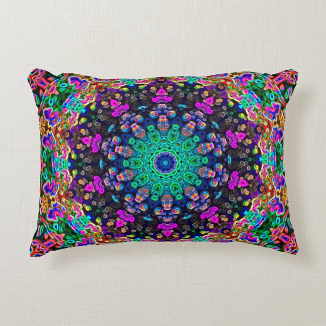 Dekorfyllning för punktmallTeckenkontur Prydnadskudde (Framsidan)