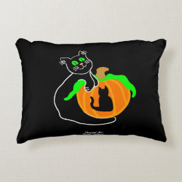 Dekorfyllning för svart katt prydnadskudde