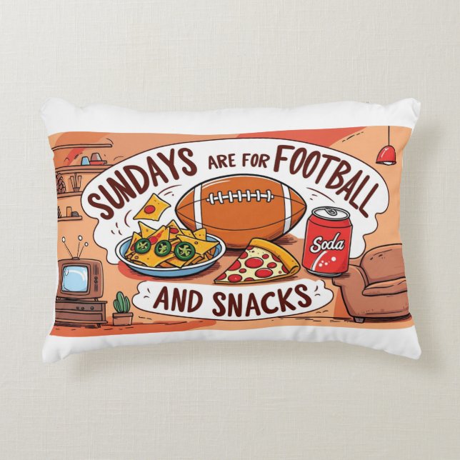 Dekorfyllning - Fotboll Prydnadskudde (Framsidan)