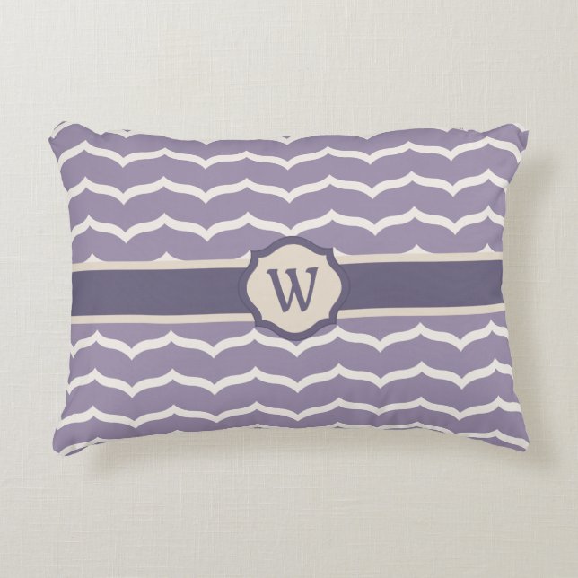 Dekorfyllning med färgen Zigzag Prydnadskudde (Framsidan)