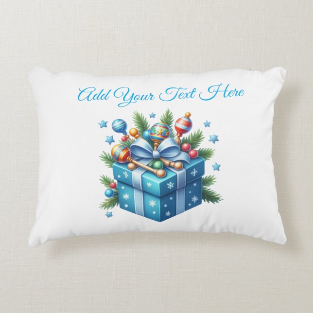 Dekorfyllning - redigerbar Baby/fyllning för barn Prydnadskudde (Framsidan)