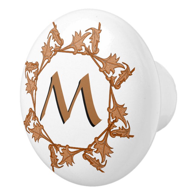 Dekorglas - Bladcirkel och inledande Knopp (Höger)