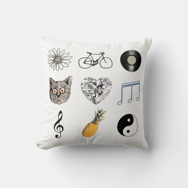 Dekoridé om söt giftigt tema kudde (Framsida)