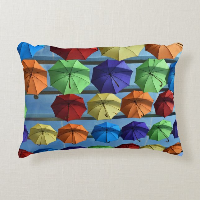 Dekorknapp för färgstarkt skydd prydnadskudde (Framsidan)