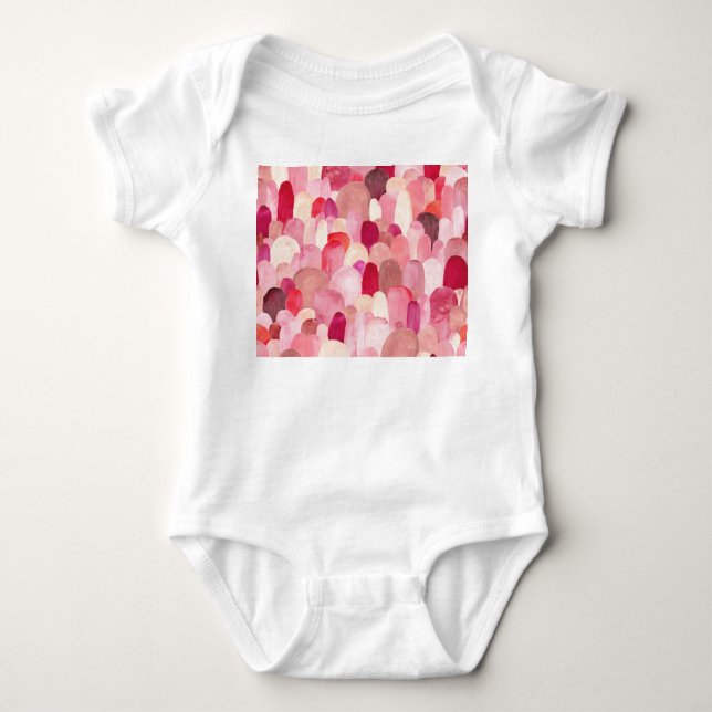 Dekorlej: Rosa-Red Textile Dream. T Shirt (Framsida)