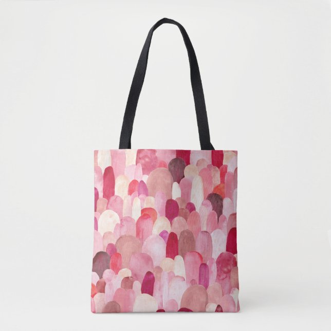 Dekorlej: Rosa-Red Textile Dream. Tygkasse (Framsida)