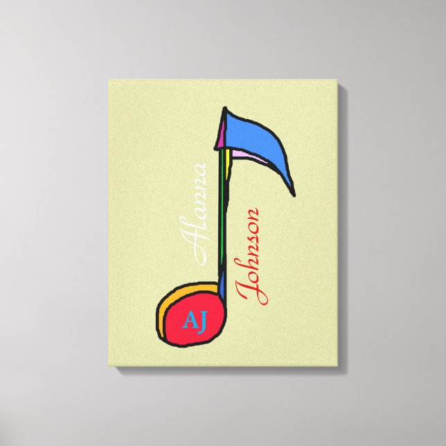 dekormusik noterar personlig canvastryck (Framsida)