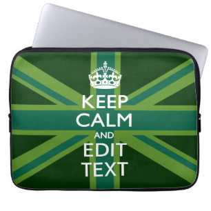 Dekorns Behålla för Grönt och textunionens uttag Laptop Sleeve