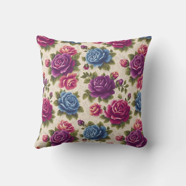 Dekorns gamla charm, botaniska Ro-accent Kudde (Baksida)