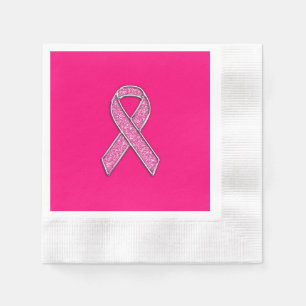 Dekorns medvetandegrad om Rosa i Glitter Stil Pappersservett