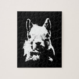Dekorns pop Art Animals Black & White Pussel